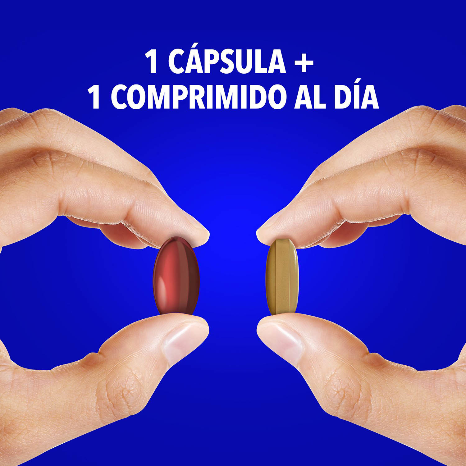 1 cápsula y 1 comprimido al día