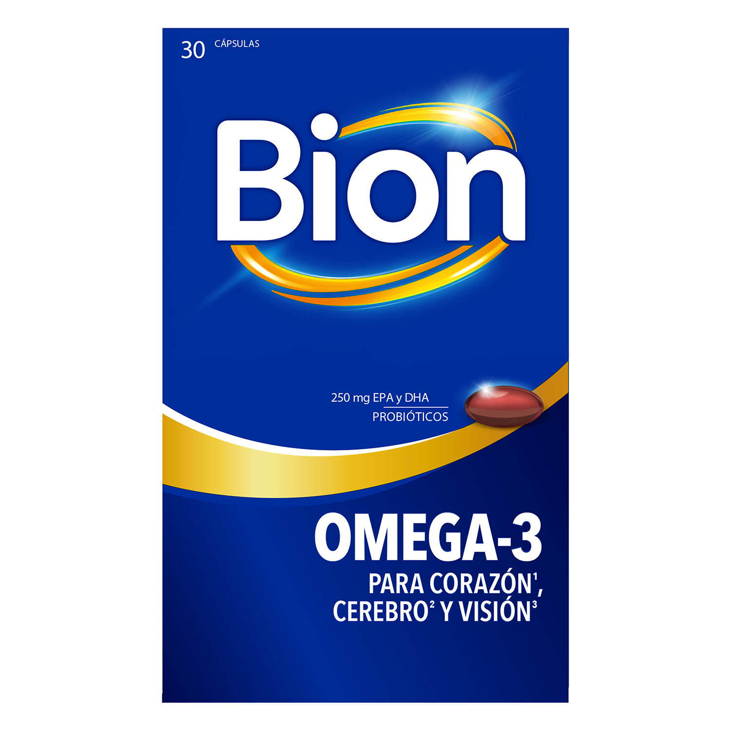 Imagen frontal del pack de Bion Omega-3