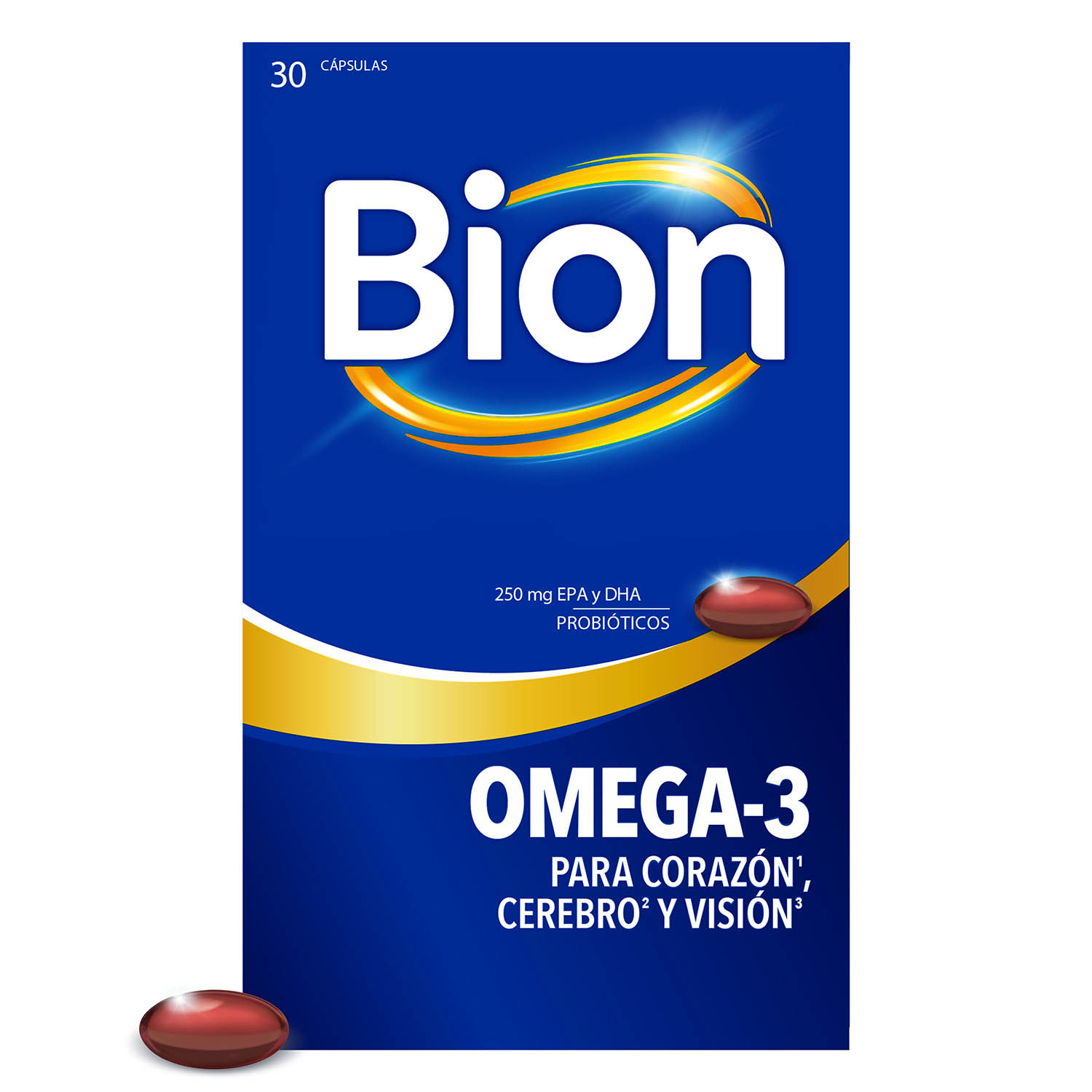 Imagen frontal del pack de Bion Omega-3