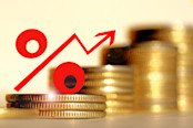 rising percentage on coins