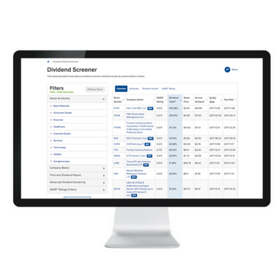 Dividend.com Screener