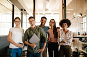 a group of millennials