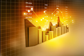 Stock market chart image