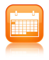 Orange and white calendar icon