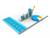 Business chart and graph