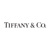 Tiffany logo in black and white