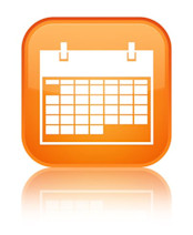 Orange Calendar Icon