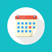 Blue Calendar Icon