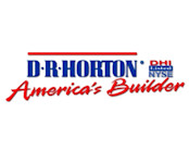 DR Horton Logo in blue and red