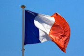 A Waving French Flag
