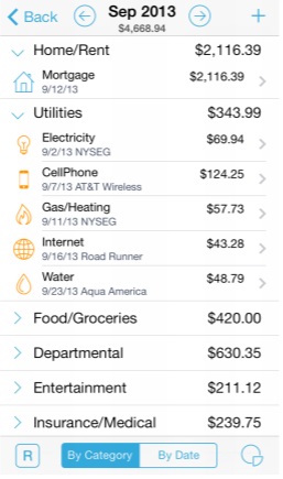 Home Budget Screenshot 3