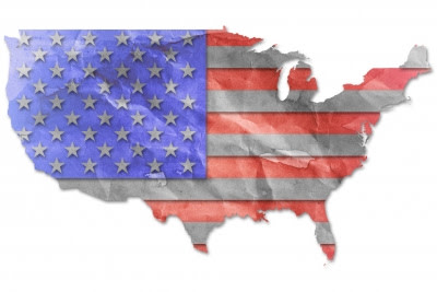 The United States as the flag