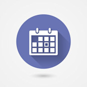 purple calendar for ex-dividends