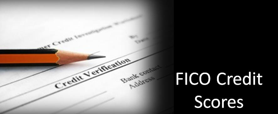 Fico credit scores header with verification form