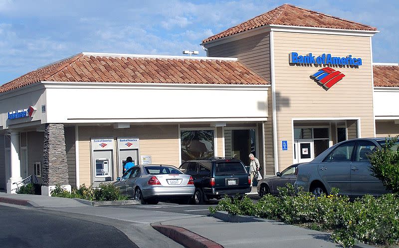 Exterior of a bank