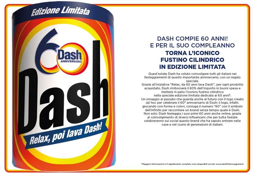 Dash, limited edition per i 60 anni