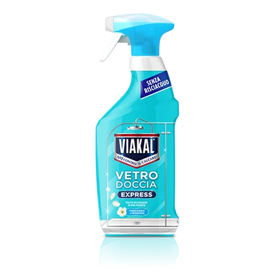 Il nuovo Viakal Express vetro doccia, senza risciacquo al profumo di fiore di primavera