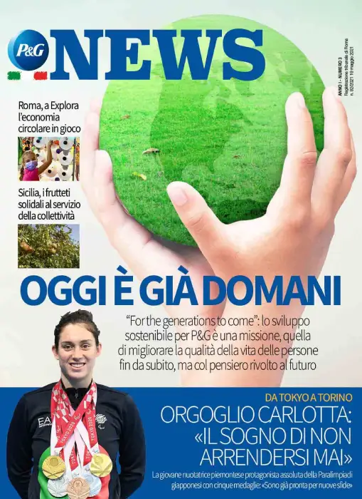Copertina Magazine Anno 1 numero 3. Titolo "Oggi è già domani".