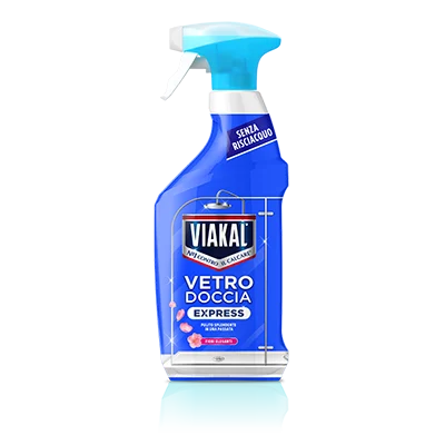 Il nuovo Viakal Express vetro doccia, senza risciacquo al profumo di fiori eleganti
