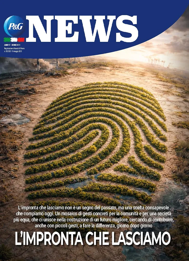 La copertina dell'ultimo numero di P&G Italia News
