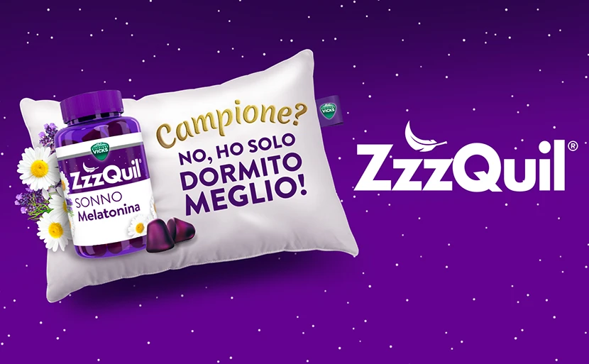 “Campione? No, ho solo dormito meglio!” La nuova campagna di ZzzQuil.
