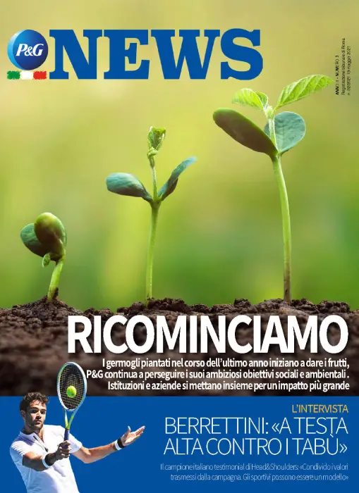 Copertina Magazine Anno 2 numero 3. Titolo "Ricominciamo".