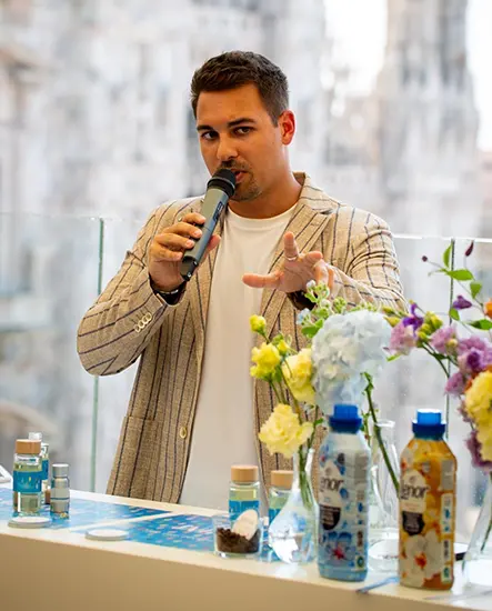 Le profumazioni Lenor durante l’evento a Milano di giugno 2026.