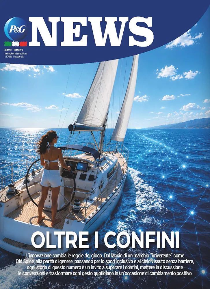 La copertina dell'ultimo numero di P&G Italia News