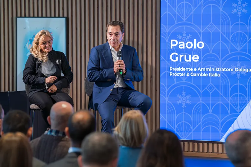 Parolo Grue, Presidente e Amministratore Delegato di Procter & Gamble Italia, interviene all’evento del 25 settembre in relazione al programma Campioni Ogni Giorno.