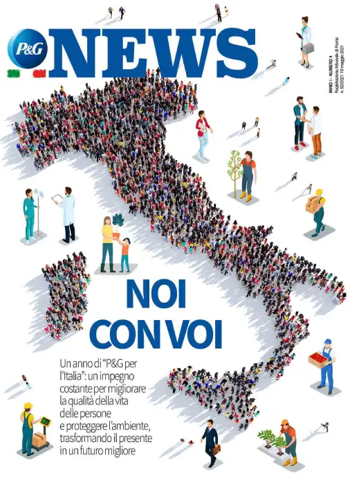 Copertina Magazine Anno 1 numero 4. Titolo "Noi con voi".