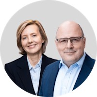 Marianne Janik und Steffen Kampeter
