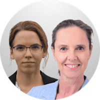 Regine Schlicht und Moreen Heine