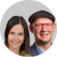 Johanna Mair von der Hertie School und der Stanford University und Thomas Gegenhuber von der Leuphana Universität Lüneburg