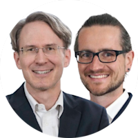 Ulf Neuling, Projektleiter Kraftstoffe bei Agora Verkehrswende, und Matthias Deutsch, Programmleiter Wasserstoff bei Agora Industrie
