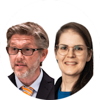 Prof. Tobias Keber und Teresa Widlok