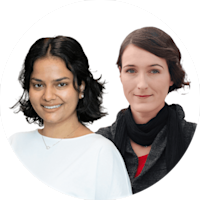 Simran Mann und Miriam Seyffarth