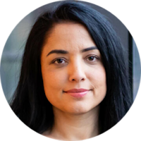 Emine Isciel, Leiterin Klima und Umwelt, und Jan Erik Saugestad, Vorstandsvorsitzender