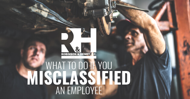 post-what-to-do-if-you-misclassified-an-employee Image of a misclassifed employee working a job