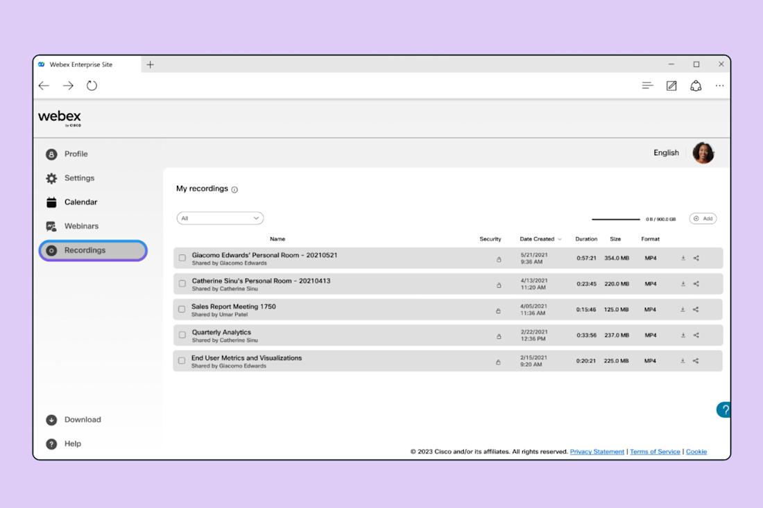 novel-data-ch4-webex-recordings