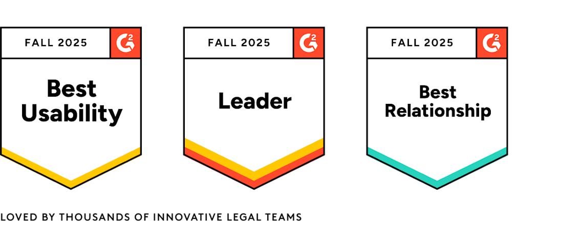 Three G2 Badges for Fall 2025 in a row for the categories of Best Usability, Leader and Best Relationship