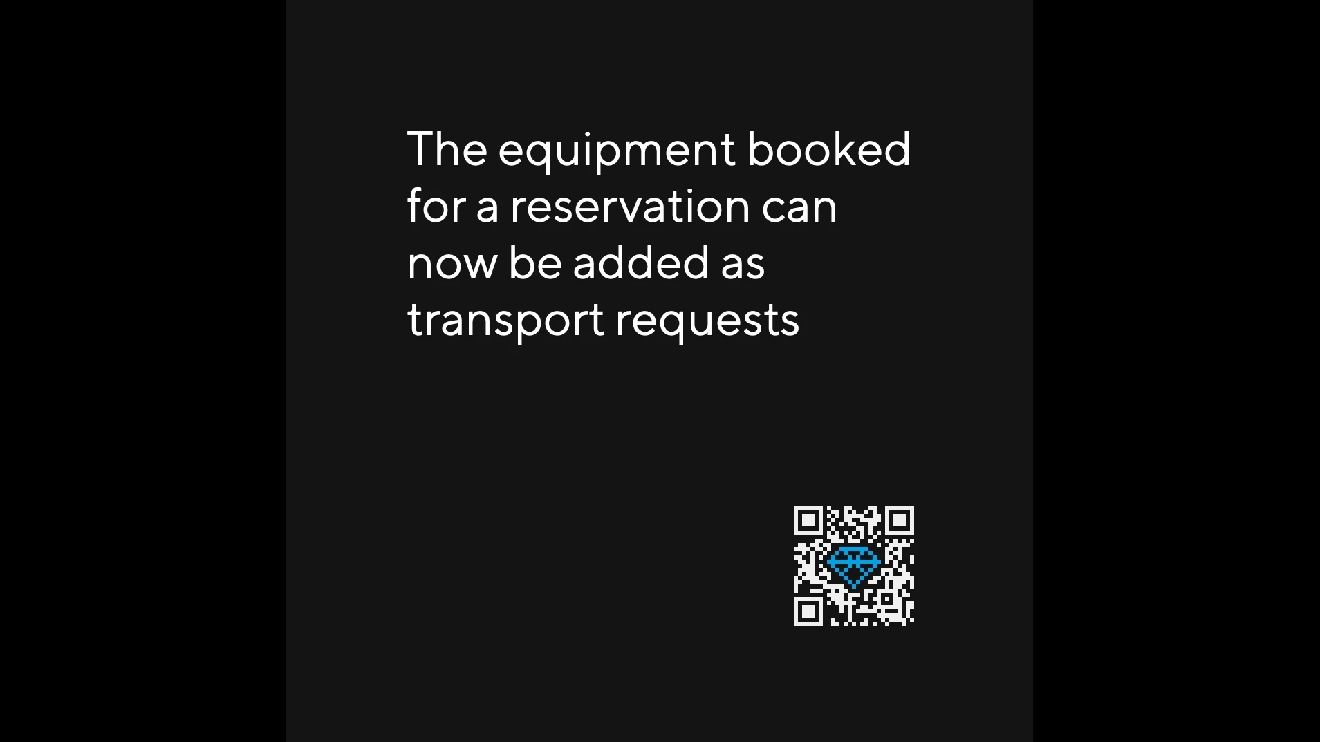 Reservations can be added as transport requests