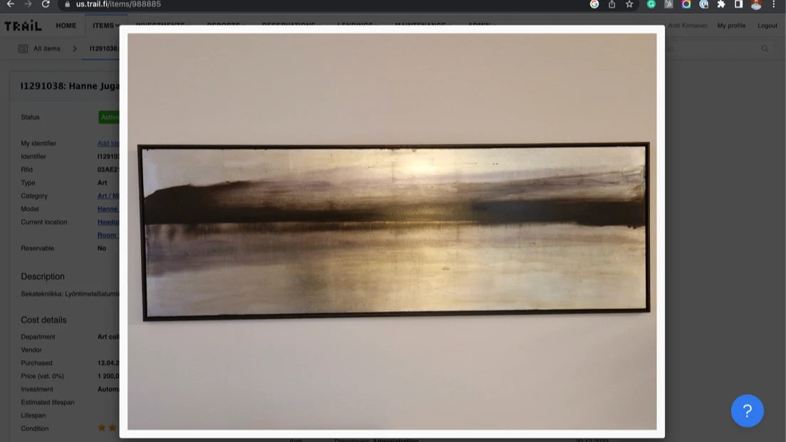 Taide kalustonhallintajärjestelmässä
