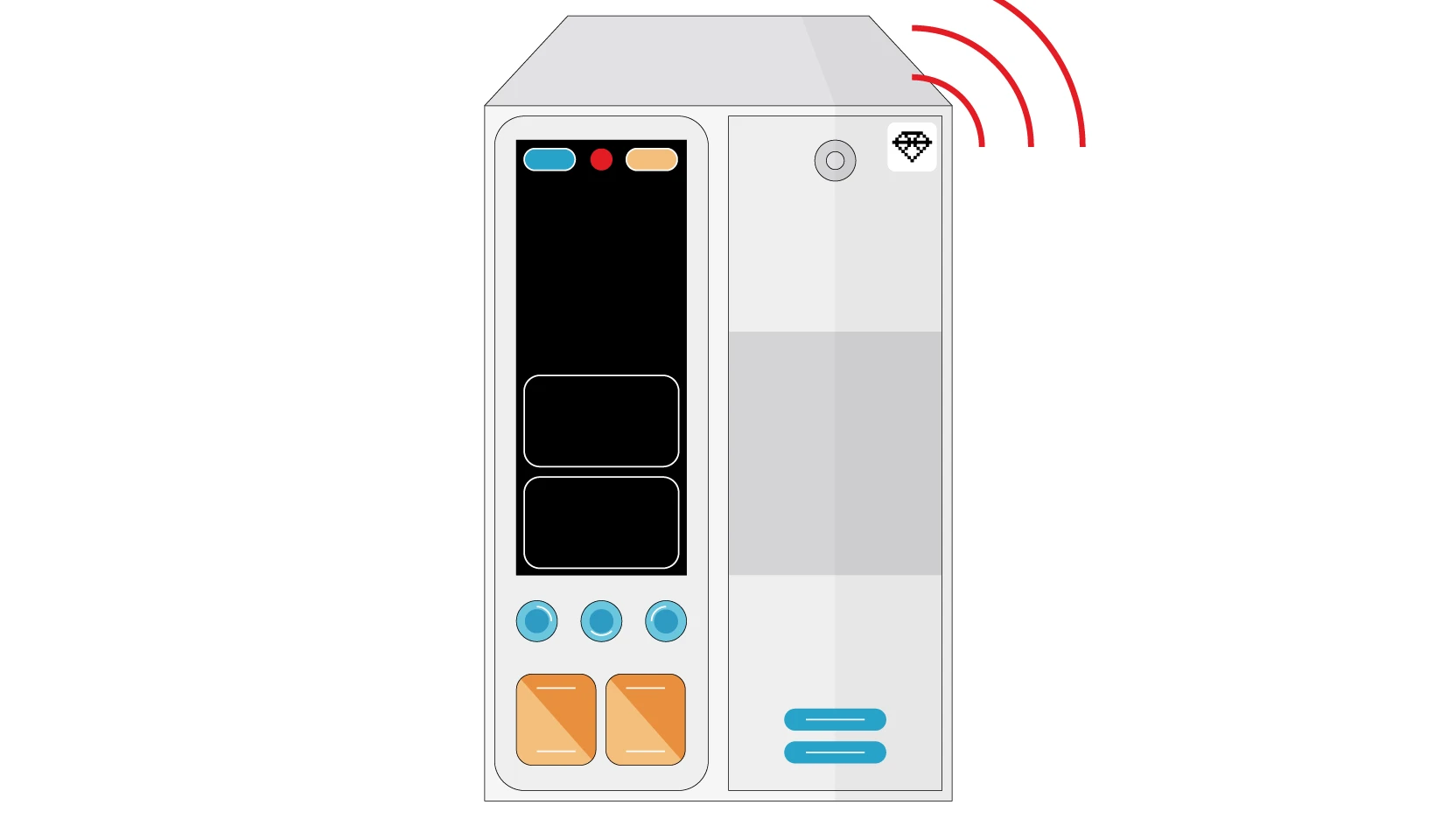 Hospital equipment illustration