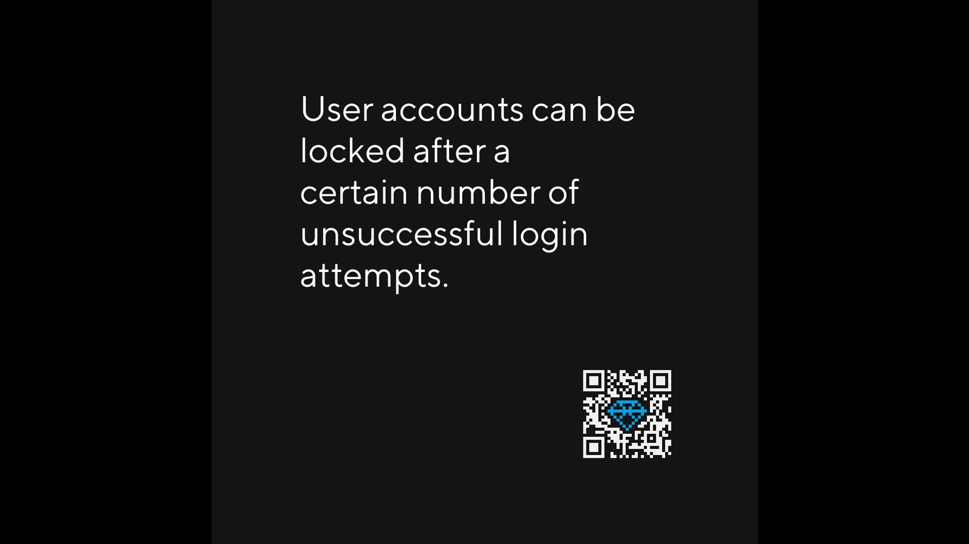 Account locked after unsuccessful login attempts