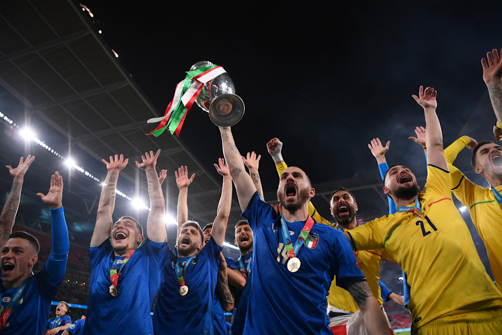 Italien ist Europameister: Ein Triumph für das ganze Land. (picture alliance / ASSOCIATED PRESS | Laurence Griffiths)