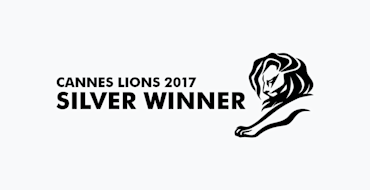Cannes Lions Award 2017 Silver Winner