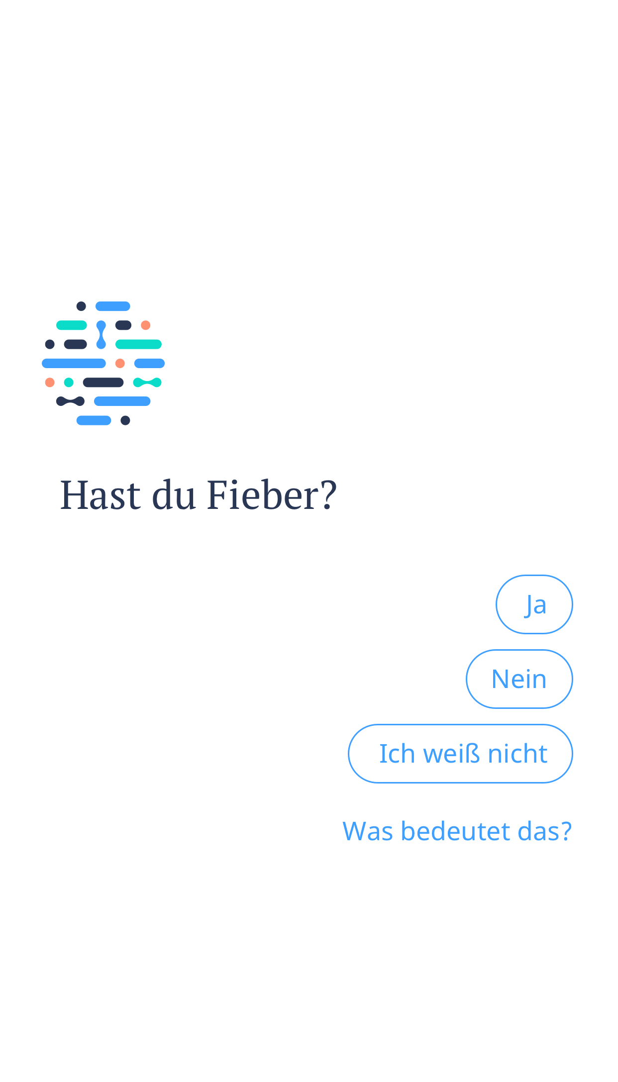 Persönlicher, interaktiver Chat Ada stellt einfache, relevante Fragen