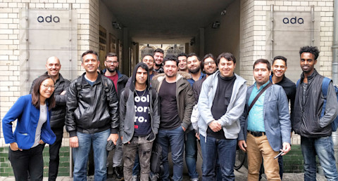 The Devugees students on their visit to Ada.