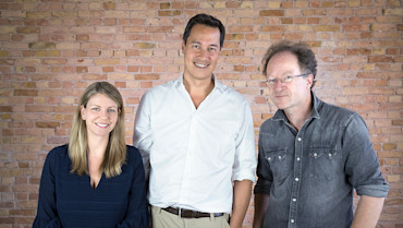 Daniel Nathrath, Claire Novorol, & Martin Hirsch The three founders of Ada meet in Berlin