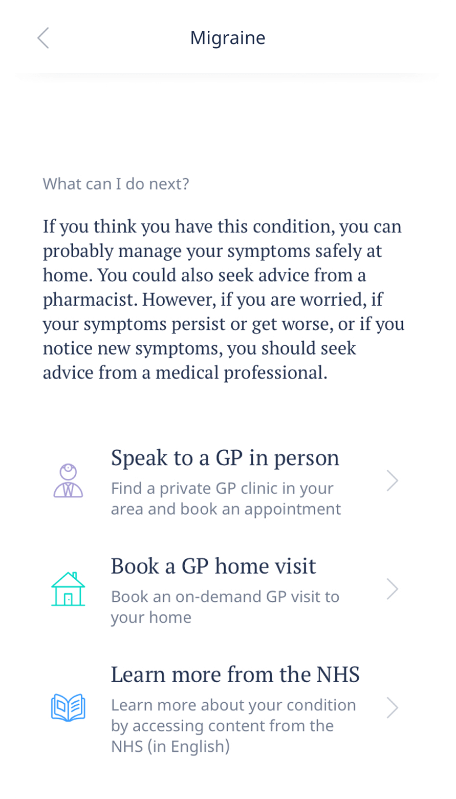 Ada Next Steps Use the in-app search to find doctors around you